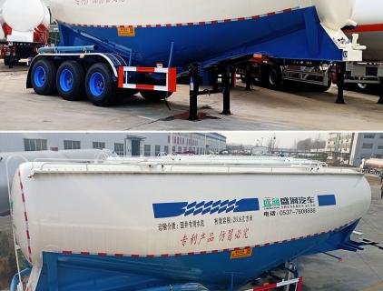 Introduction to semi-trailer for transporting powder and particle materials and semi-trailer for transporting chemical liquids