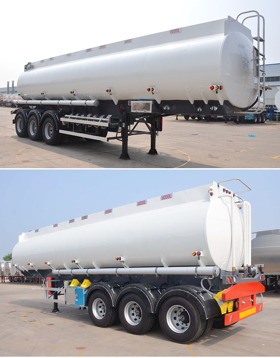 3 Axle 30 Cubic Fuel Tank Semi Trailer