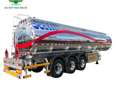 42000 Litres Aluminium Fuel Tanker Remorque