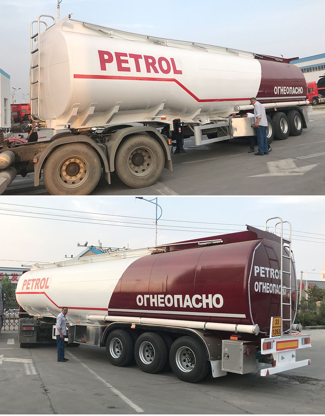 45000 Liters Oil Fuel Tanker Semi Trailer