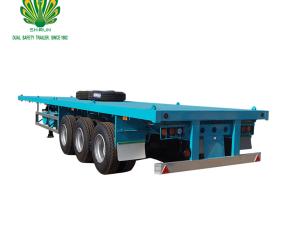 Flatbed container trailer