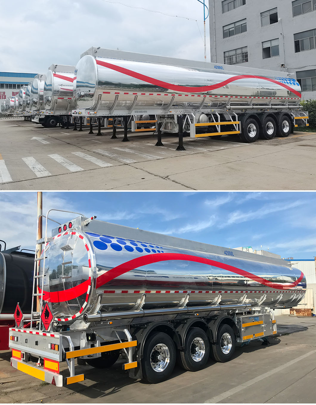 42000 Liters 3 Axles Fuel Tanker Trailer