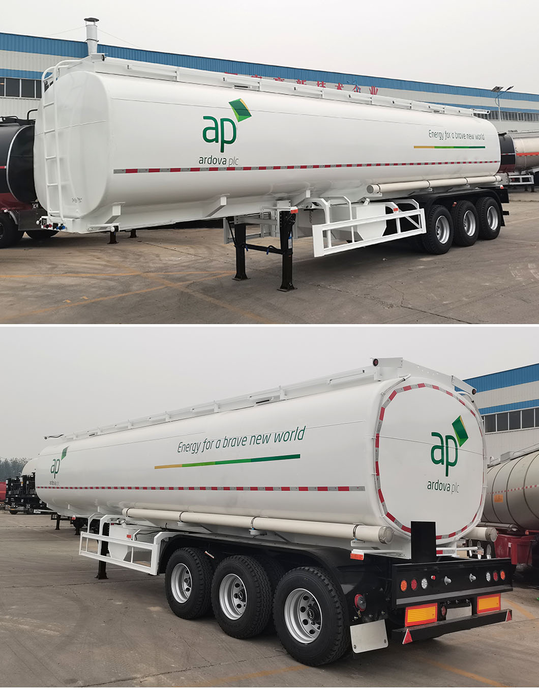 45000 Liters Carbon Steel Fuel Tanker Semi Trailer