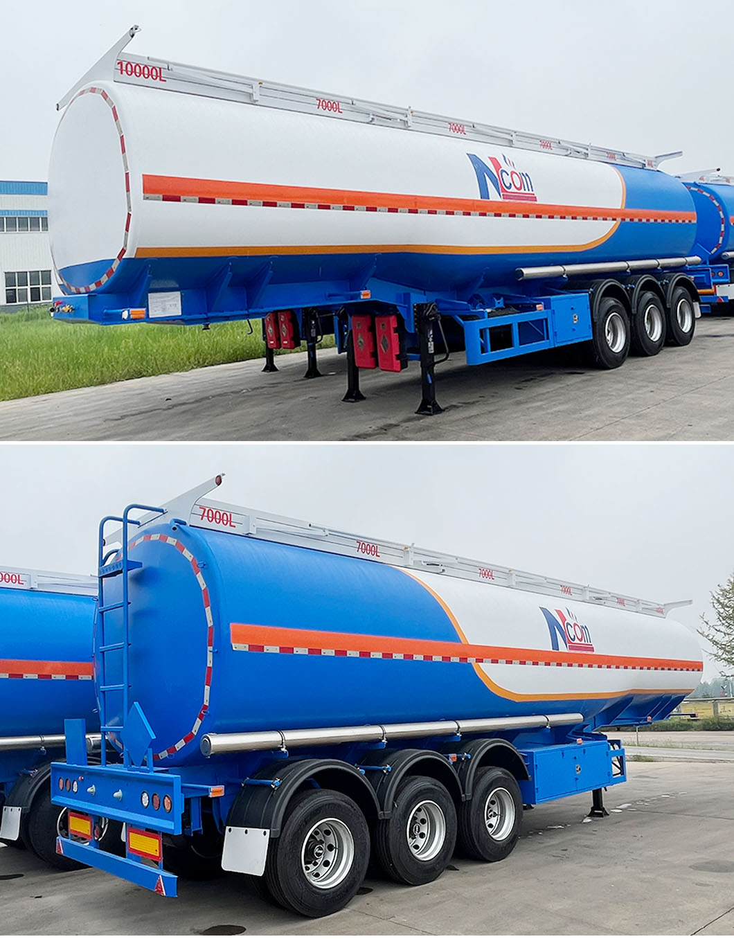 42000 Liters Oil Fuel Tanker Semi Trailer