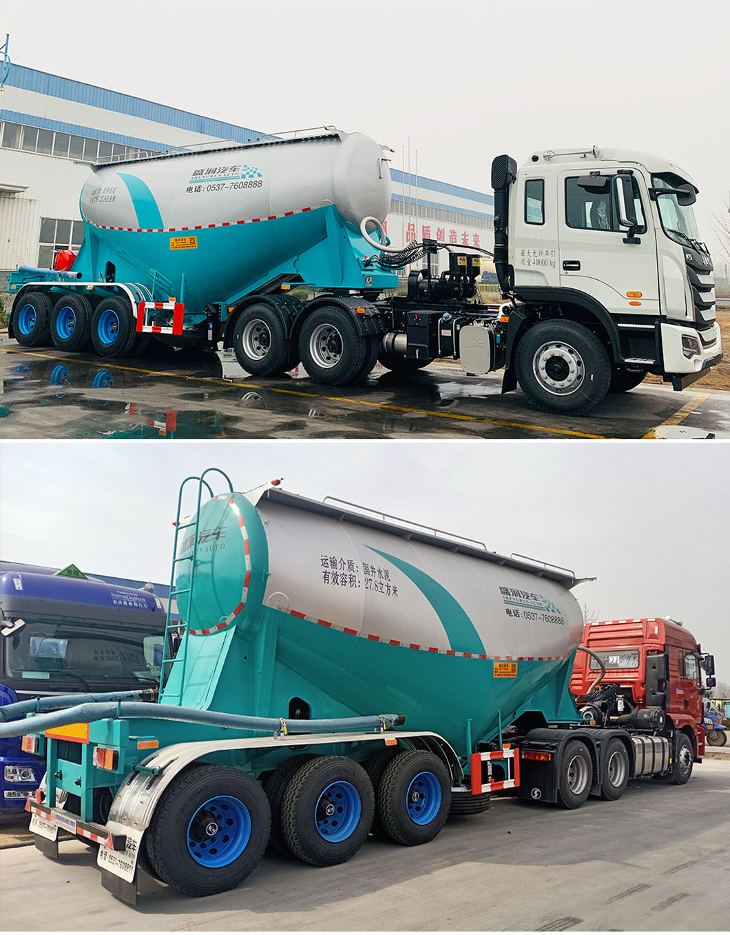 Powder Bulk Cement Tanker Trailer