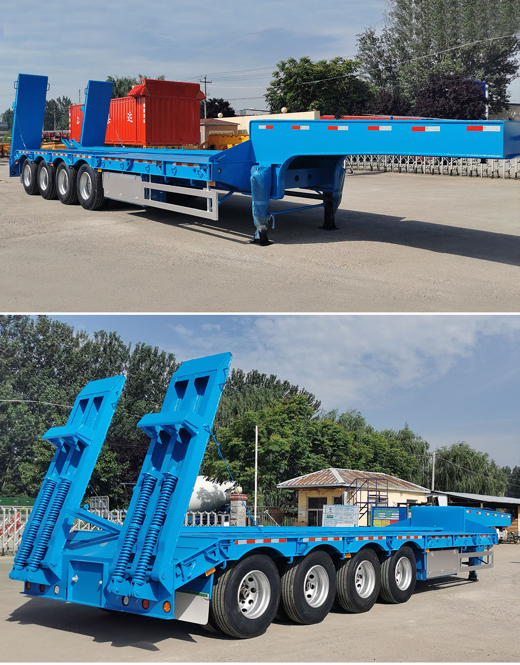 4 Axle Lowbed Semi Trailer