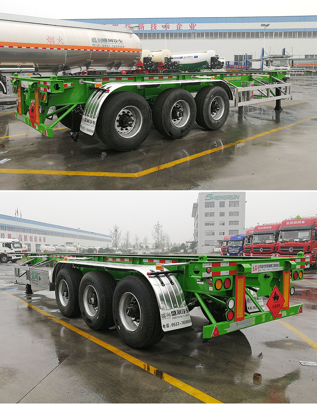  Container Skeleton Chassis Semi Trailer